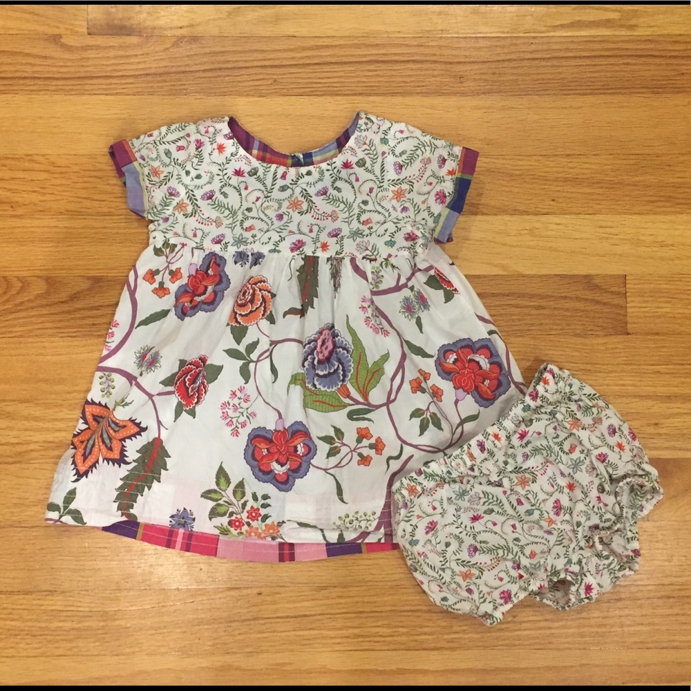 Tea Collection floral cotton dress set